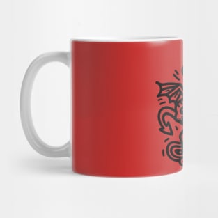 Devil on a Skateboard Mug